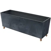 Donice - Doniczka PROSPERPLAST Urbi Case Beton Effect 77 x 30 x 23.5 cm Antracytowy - miniaturka - grafika 1