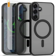 Etui i futerały do telefonów - Etui Do Samsung Galaxy S25 Plus Do Magsafe, Czarne Matowe, Plecki Szkło - miniaturka - grafika 1