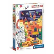 Puzzle - Clementoni Puzzle 60 Happy Kolor Double Face Robot - miniaturka - grafika 1