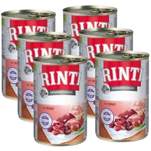 Rinti Kennerfleisch Rind karma mokra dla psa - wołowina 6x400g - Mokra karma dla psów - miniaturka - grafika 1
