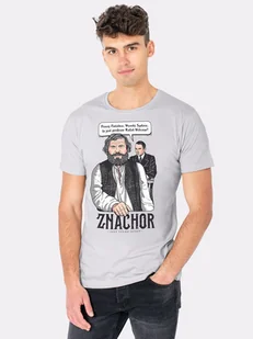 ZNACHOR / PROFESOR RAFAŁ WILCZUR / koszulka męska / szara - Koszulki męskie - miniaturka - grafika 1