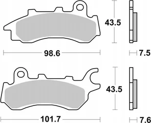 Sbs Klocki Hamulcowe Kh716 Street Ceramic Honda Cb 125 F '17-'21 Przód - Klocki hamulcowe - miniaturka - grafika 1