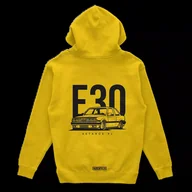 Odzież do sportów motorowych - Bluza z kapturem BMW E30 Classic zółta-XXL - miniaturka - grafika 1