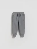 Spodenki dla niemowląt - Reserved - Dresowe joggery - ciemnoszary - miniaturka - grafika 1