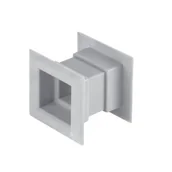 Kratki wentylacyjne - Osłona wentylacyjna drzwiowa 45x45 biała - miniaturka - grafika 1