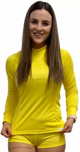 SPORT T-shirt z długim rękawem - damska .M .żółty - Koszulki sportowe damskie - miniaturka - grafika 1