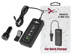ExtremeStyle Ładowarka samochodowa 5 x USB CC845U-QC30 - Ładowarki samochodowe - miniaturka - grafika 2