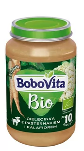 Bobovita Bio - Obiad Cielęcina z pasternakiem i kalafiorem 190g - Dania dla dzieci - miniaturka - grafika 1