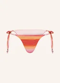 Stroje kąpielowe - Seafolly Dół Od Bikini Trójkątnego Spectrum Z Błyszczącą Przędzą pink - miniaturka - grafika 1