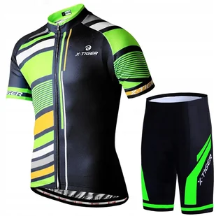 Spodenki Rowerowe Koszulka Komplet Męski Z Wkładką Żelową X-Tiger Jakość XL - Spodenki rowerowe - miniaturka - grafika 1