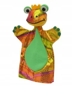 Pacynka żabka Książe 27 cm Czechy - Maskotki i pluszaki - miniaturka - grafika 1