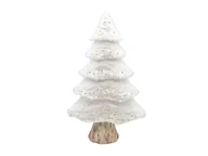 Ozdoby bożonarodzeniowe - Figurka Choinka z białym futerkiem - 50 cm - 1 szt. - miniaturka - grafika 1