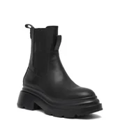 Sztyblety damskie - Karl Lagerfeld Skórzane sztyblety DANTON - miniaturka - grafika 1