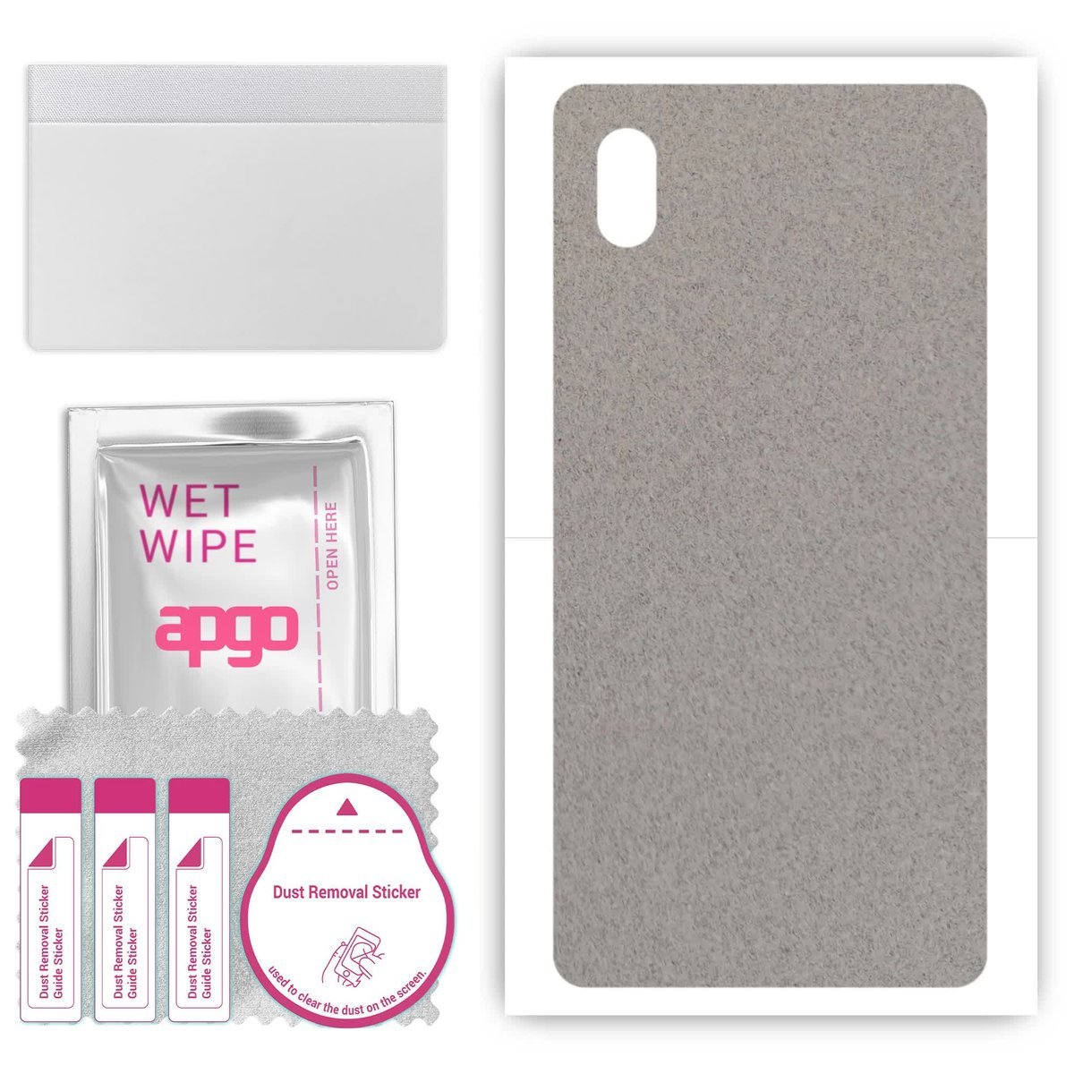 Folia naklejka skórka strukturalna na TYŁ Zamsz do Sony Xperia ACE III SO-53C - Zamsz Szary - apgo SKINS