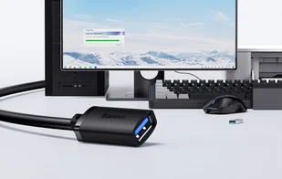 Przedłuzacz Baseus USB 3.0 męski do żeński, AirJoy series, 1.5m (czarny) - Kable komputerowe i do monitorów - miniaturka - grafika 12