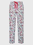 Piżamy męskie - Cyberjammies Spodnie piżamowe Windsor 6754 Szary Regular Fit - miniaturka - grafika 1