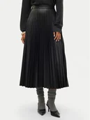 Spódnice - Vero Moda Spódnica z imitacji skóry Bella Holly 10319036 Czarny Regular Fit - miniaturka - grafika 1