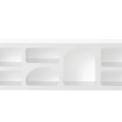 Szafki RTV - Szafka RTV z 7 wnękami - Biały - LUELA - miniaturka - grafika 1