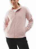 Bluzy damskie - POLAR damski BLUZA POLAROWA 4F 4FWSS24TFLEF179-65S różowy ze stójką XL - miniaturka - grafika 1