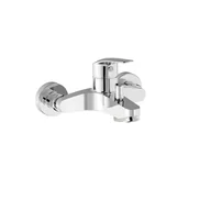 Baterie wannowe i prysznicowe - Bateria wannowo prysznicowa Tres Base plus chrom 21627010 - miniaturka - grafika 1