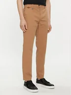 Spodnie męskie - Aeronautica Militare Chinosy 241PA1597CT3293 Brązowy Regular Fit - miniaturka - grafika 1