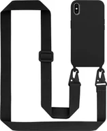 Etui i futerały do telefonów - Etui ochronne Cadorabo do Apple iPhone XS MAX w kolorze czarnym Etui na telefon komórkowy na łańcuszku z regulowaną długością paska na sznurek - miniaturka - grafika 1