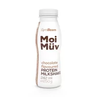 Odżywki białkowe - MoiMüv białkowy Milkshake GymBeam 242 ml czekolada - miniaturka - grafika 1