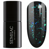 Lakiery hybrydowe - Semilac Lakier hybrydowy UV Hybrid 304 Legendary Night 7ml - miniaturka - grafika 1