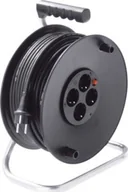 Gniazdka elektryczne - Bachmann BACHMANN Zwijacz AC230V 4-kanałowy Schuko, 50 m, 50 m, 25 m - miniaturka - grafika 1