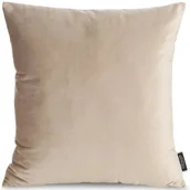 Poszewki na poduszki - Poszewka EUROFIRANY Madie 45 x 45 cm Ciemnobeżowy - miniaturka - grafika 1