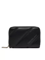 Portfele - Calvin Klein Jeans Mały Portfel Damski K60K612256 Czarny - miniaturka - grafika 1