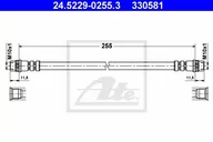 Przewody hamulcowe - Przewód hamulcowy elastyczny ATE 24.5229-0255.3 - miniaturka - grafika 1