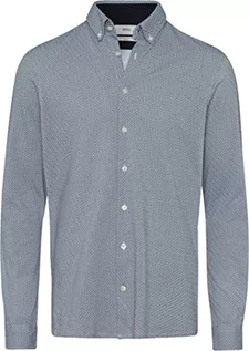 Koszule męskie - BRAX Męska koszula w stylu Daniel Jp HI-Flex Jersey Dobby wzorzysta koszula bawełniana, biała, L - grafika 1
