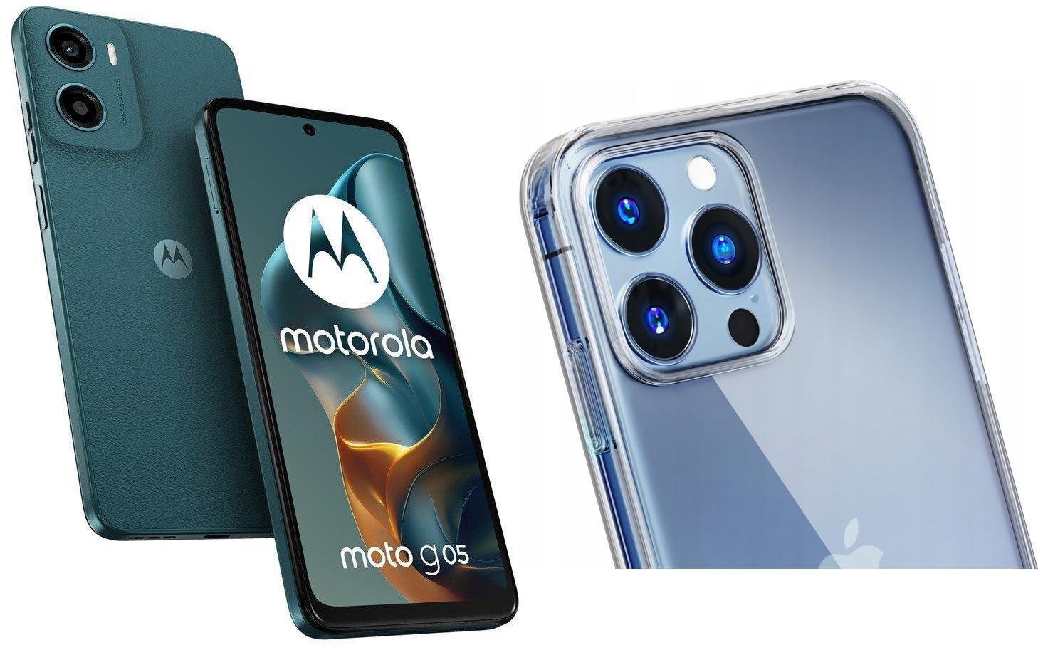 Smartfon Motorola Moto G05 4/128GB Zielony PB6L0033RO + Etui Clear Case