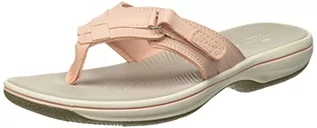 Klapki i japonki damskie - Clarks Damskie japonki morskie, Blush Synthetic - 44.5 EU - grafika 1