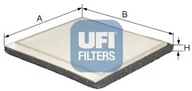 Filtry kabinowe - Filtr, wentylacja przestrzeni pasażerskiej UFI Filtry 53.188.00 - miniaturka - grafika 1
