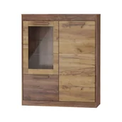 Kredensy - Kredens N2DW MXS-27 Maximus MebloCross Sonoma Jasna / Biały Połysk - miniaturka - grafika 1