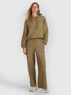 Spodnie dresowe z dzianiny strukturalnej damskie 4F 4FRAW25TTROF1669-83S Brązowy L - Spodnie damskie Spodnie dresowe z dzianiny strukturalnej damskie 4F 4FRAW25TTROF1669-83S Brązowy L - Spodnie damskie - miniaturka - grafika 1