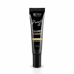 Złoty żel do zdobień NC Nails NailART Dorado - Żele do paznokci - miniaturka - grafika 1