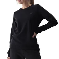 Bluzy sportowe damskie - Bluza 4F WMM00TSWSF146920S - czarna - miniaturka - grafika 1