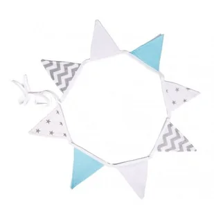 Girlanda, proporczyk, Błękitna drzemka, 245x18 cm - Wyposażenie pokoiku dziecięcego - miniaturka - grafika 1