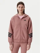 Bluzy damskie - adidas Bluza Future Icons 3-Stripes JE0177 Różowy Regular Fit - miniaturka - grafika 1