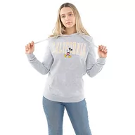 Bluzy damskie - Disney Damska bluza z kapturem Mickey California, szary (Grey Heather), 36 - miniaturka - grafika 1