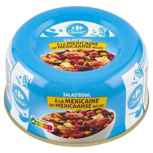 Carrefour Classic Sałatka z warzywami i tuńczykiem pasiastym 250 g - Konserwy i dania rybne - miniaturka - grafika 1