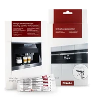 Akcesoria i części do ekspresów do kawy - Zestaw Miele, 10178330 Tabletki Odkamieniajace 6szt, 10180270 7189920  Środek Do Systemu Mleka 100szt - miniaturka - grafika 1