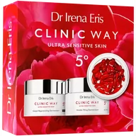 Zestawy kosmetyków damskich - Dr Irena Eris promocyjny zestaw Clinic Way 5° - dermokrem wypełniający zmarszczki spf20 50 ml + dermokrem globalnie regenerujący na noc 50 ml - miniaturka - grafika 1
