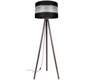 Lampy stojące - Lampa podłogowa CORAL 1xE27/60W/230V brązowy/czarny/złoty - miniaturka - grafika 1