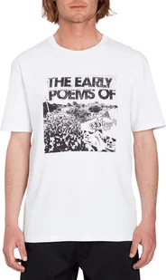 t-shirt męski VOLCOM V ENTERTAINMENT POEMS TEE White - Koszulki męskie - miniaturka - grafika 1