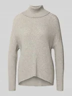 Swetry damskie - Golf o kroju regular fit z mieszanki wiskozy model ‘KATIA’ - miniaturka - grafika 1