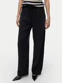 Spodnie damskie - Vero Moda Spodnie materiałowe Bree 10304898 Czarny Loose Fit - miniaturka - grafika 1